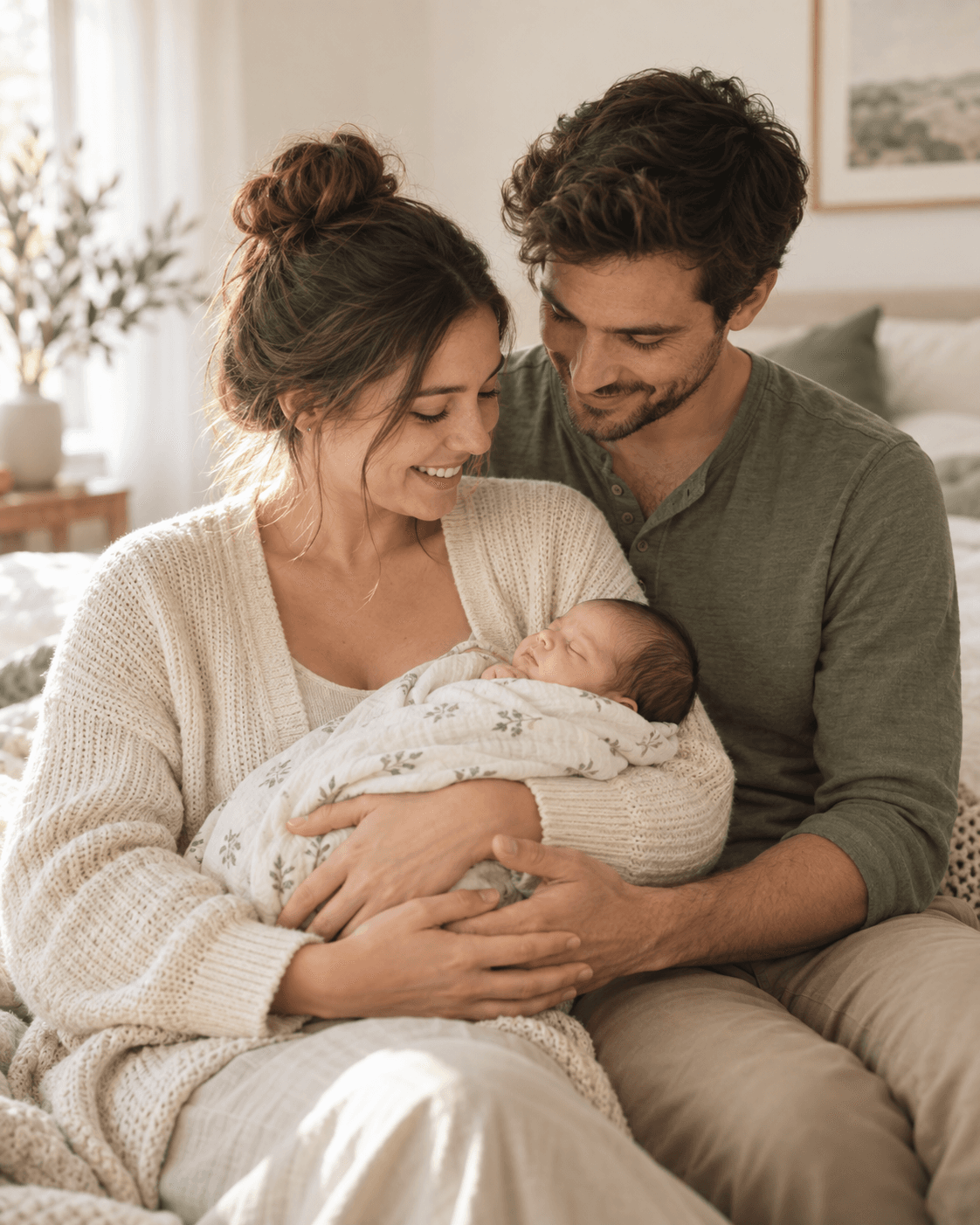 Parent conservant les premiers souvenirs vidéo de son bébé